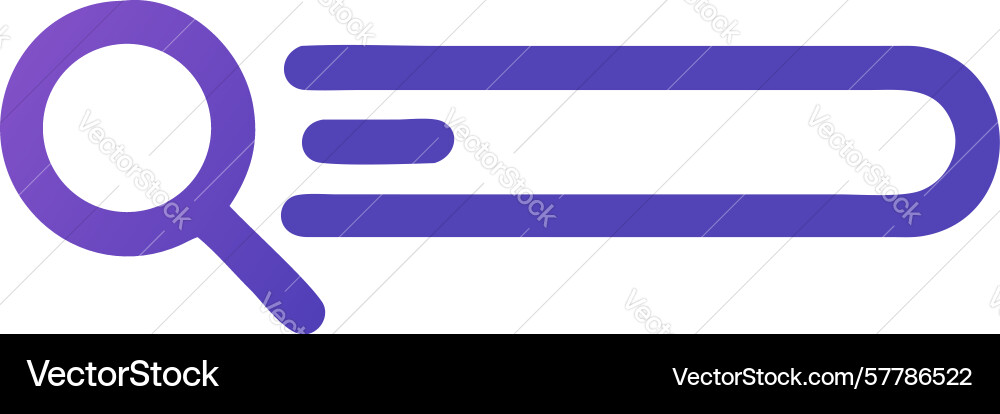 Gradient search bar smooth ui element design vector image