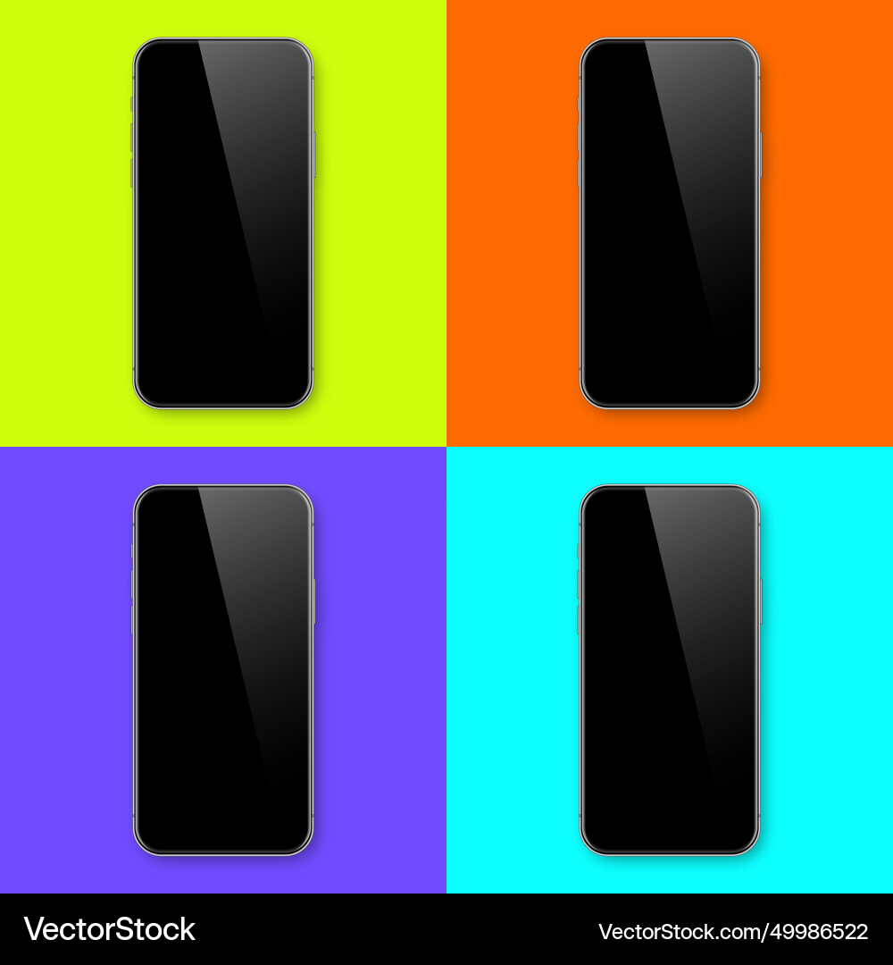 Realistic smartphone with blank touch screen Vector Image