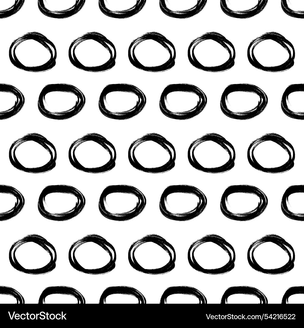 Seamless pattern with sketch circles shape Seamless pattern with sketch circles shape vector image