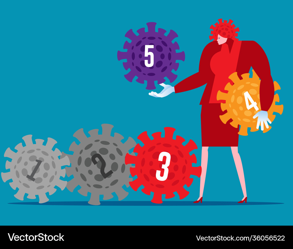 Viruses that evolved increasing level Viruses that evolved increasing level Vector Image