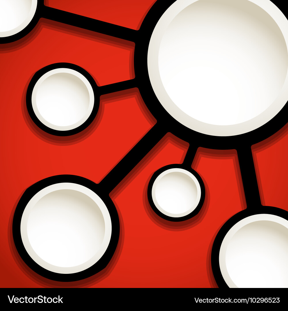 Abstract connection scheme template for a text Vector Image