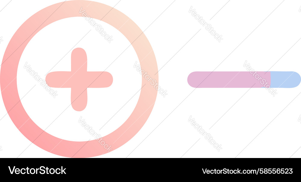 Add/Remove Toggle Icon Vector Image