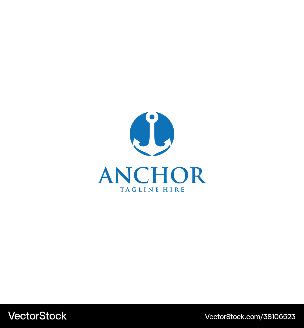 Anchor logo Vector Image