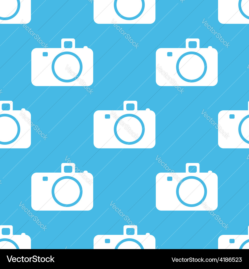 Camera seamless pattern vector image