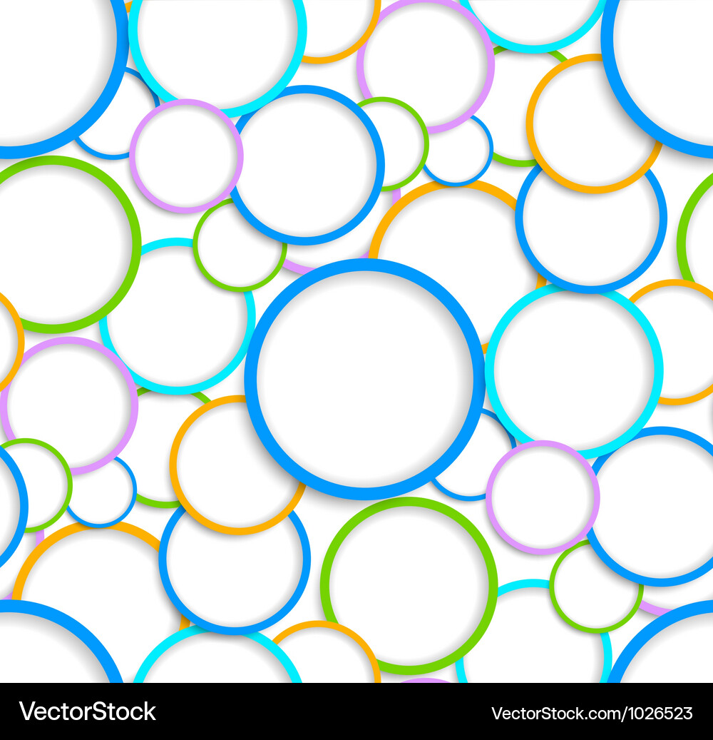 Seamless pattern with circles Vector Image