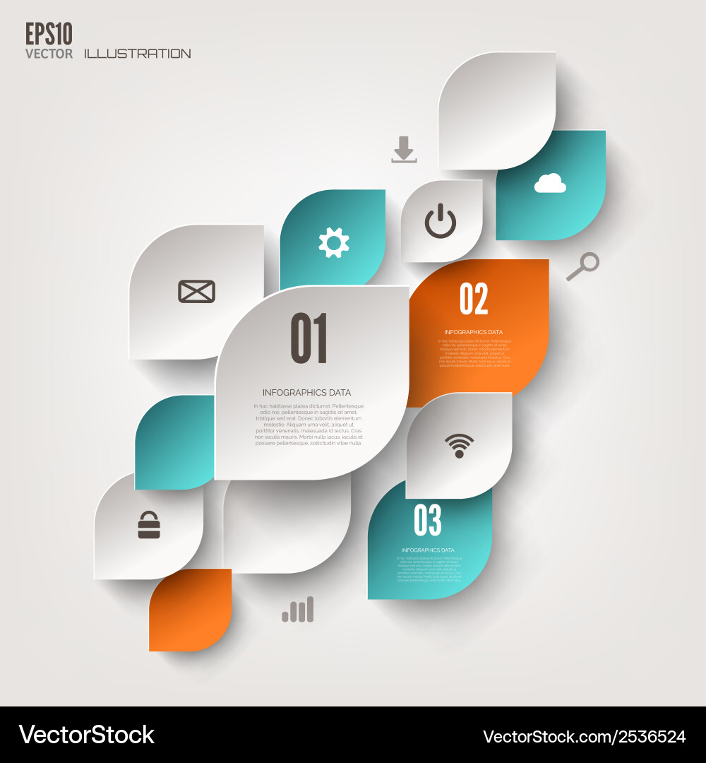 Cloud Computing & Web Icons Background vector image