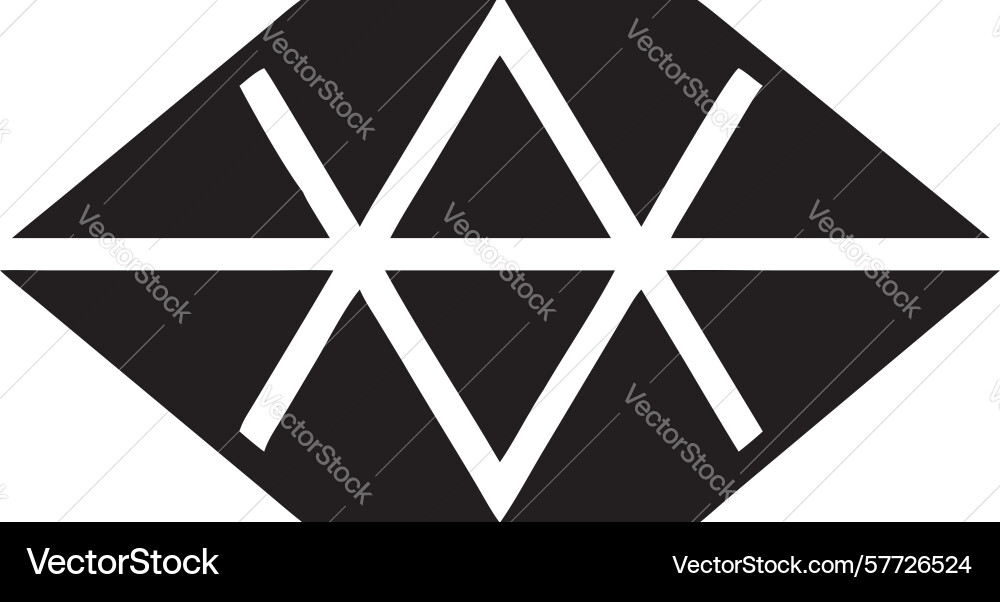 Geometric triangle grid pattern abstract vector image