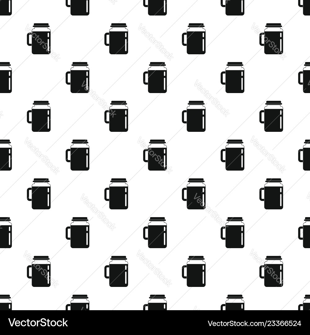 Spinach jar pattern seamless Spinach jar pattern seamless vector image