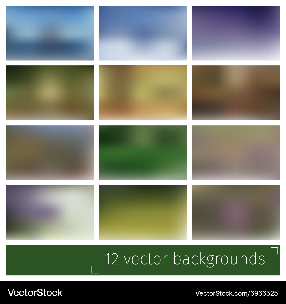 Abstract blurred backgrounds Royalty Free Vector Image