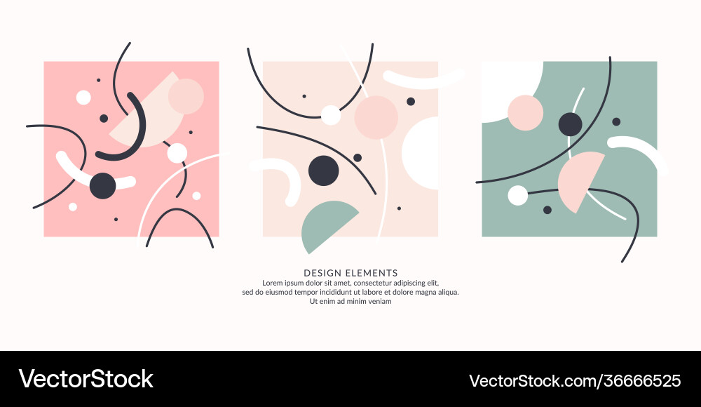 Abstract elements in retro style a template Abstract elements in retro style a template vector image