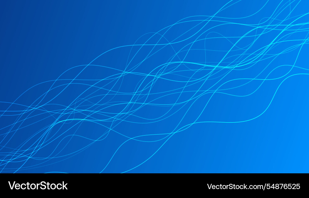 Abstract gradient background with wave beams Vector Image