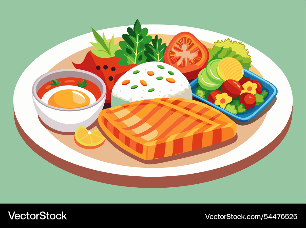 English traditional breakfast of scrambled eggs b English traditional breakfast of scrambled eggs b vector image