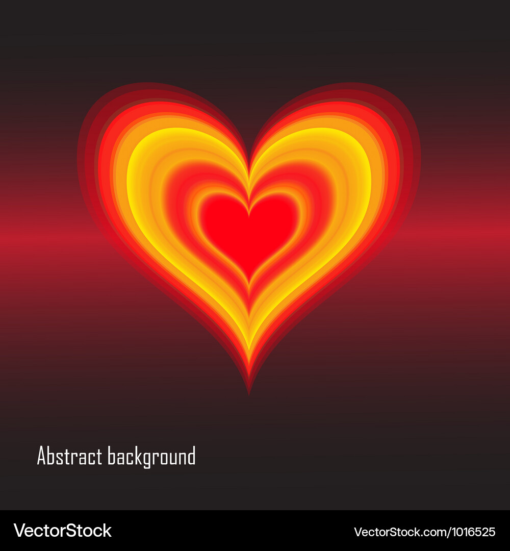 Eps10 abstract background with heart Vector Image