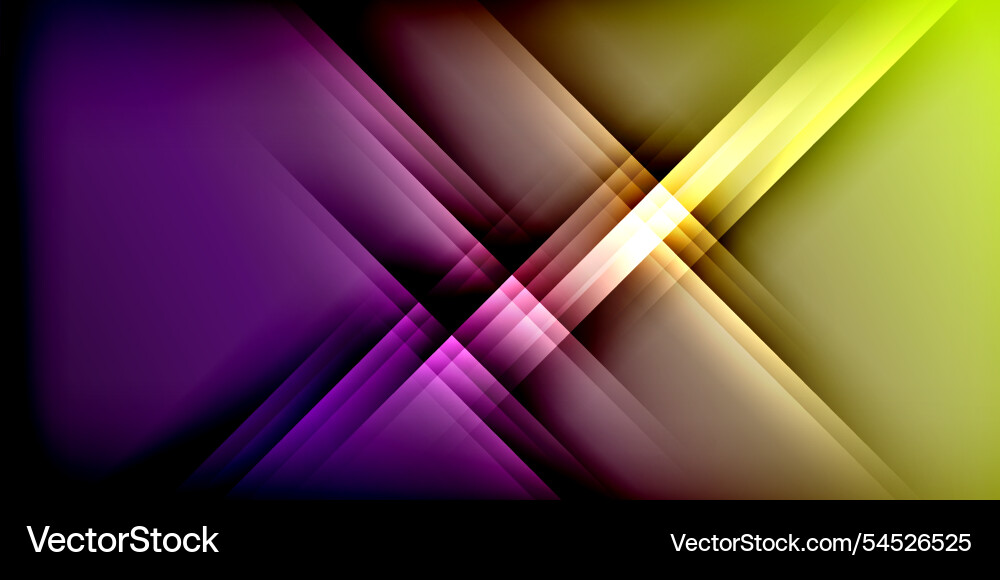 Expressive poster with shadow lines features Vector Image