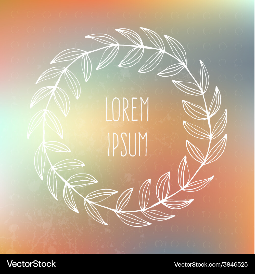 Frame on blured background vector image