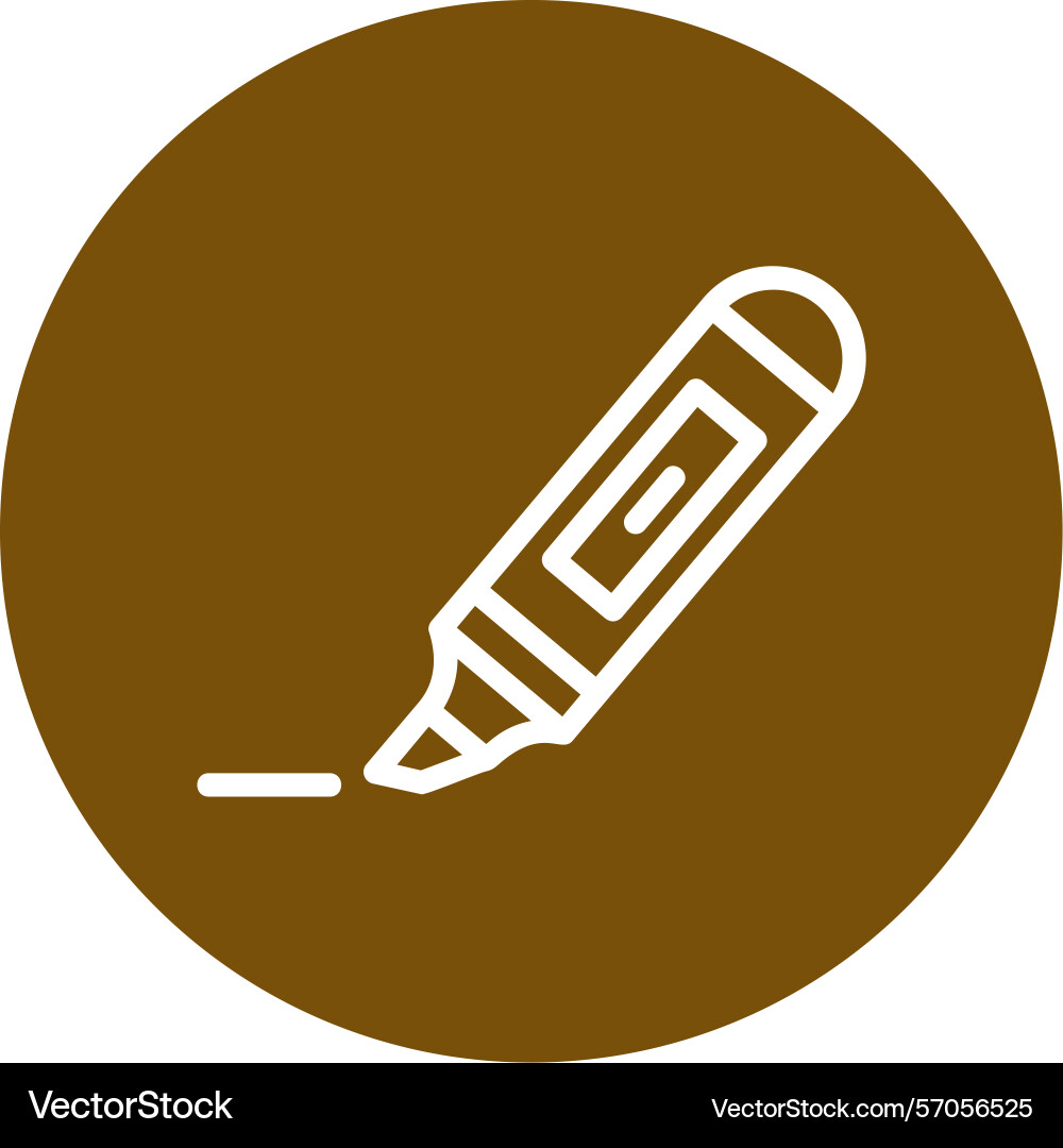 Highlight line circle style icon design Vector Image