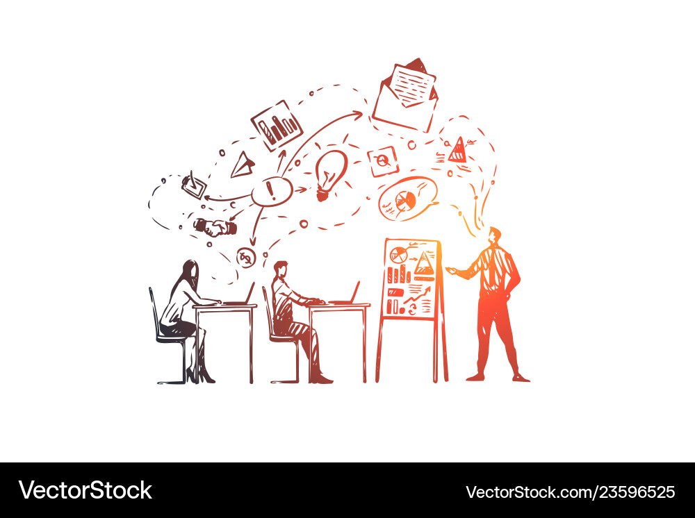 Learning Classroom Concept vector image