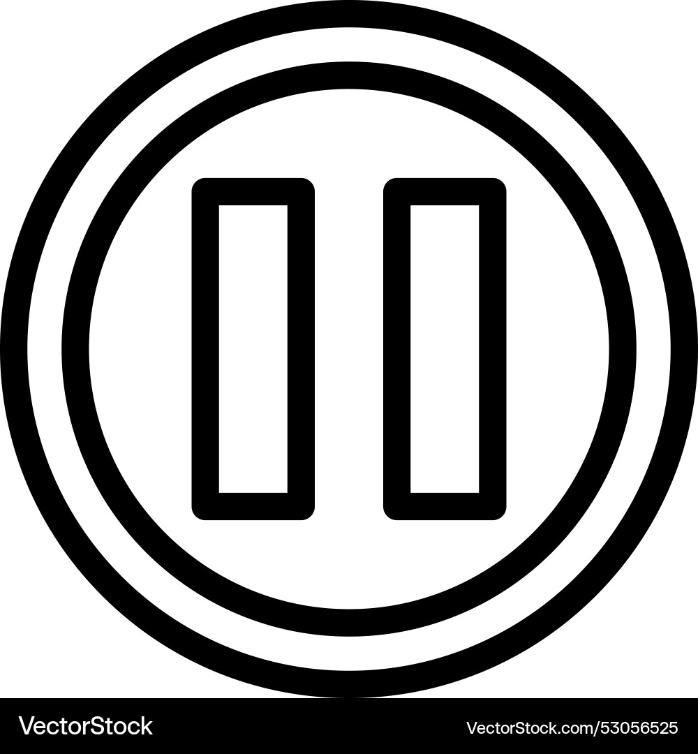 Pause icon design Vector Image