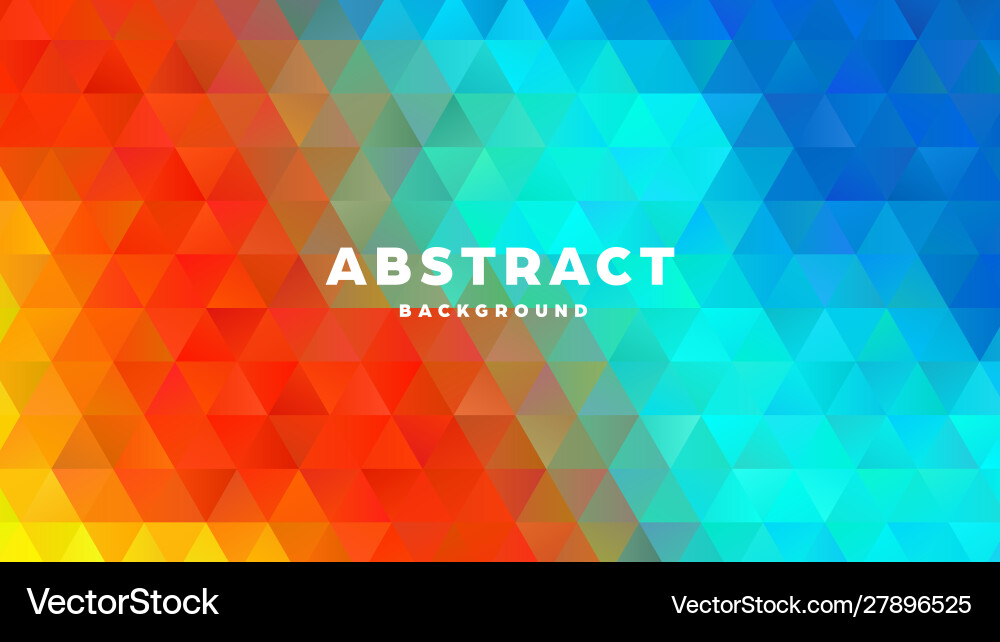 Triangle polygonal abstract background colorful Triangle polygonal abstract background colorful vector image