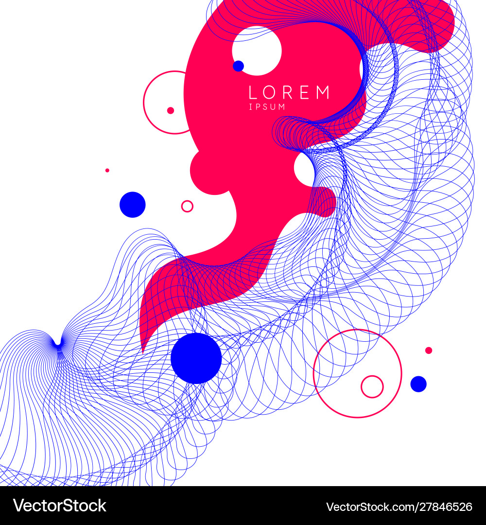 Abstract background with dynamic waves vector image