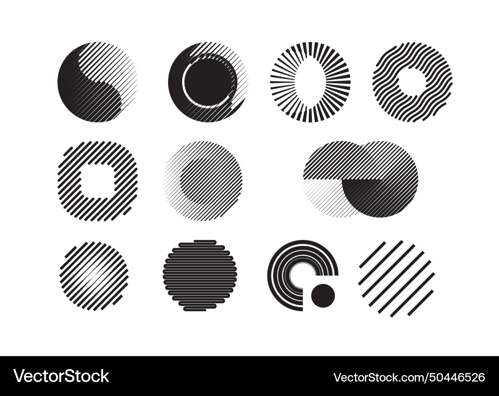 Abstract line shape design Vector Image