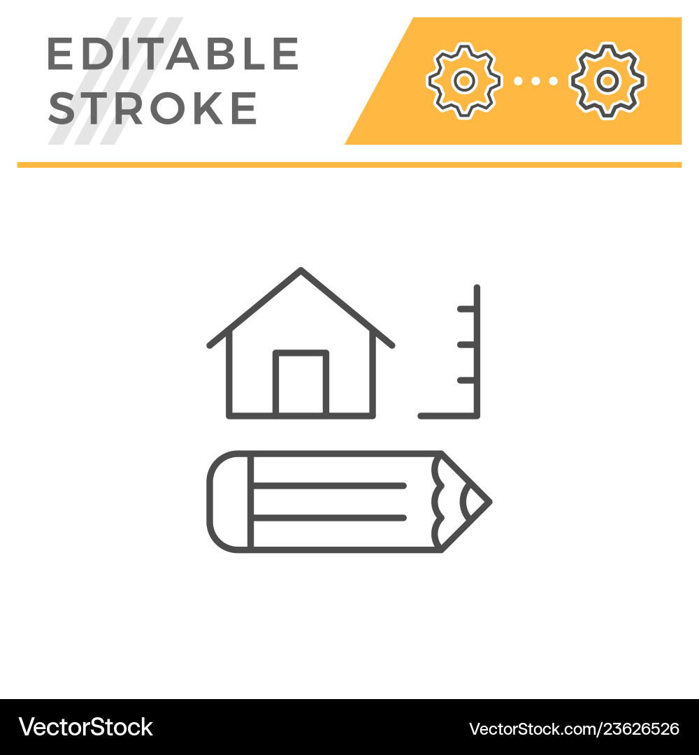 Architecture line icon Vector Image