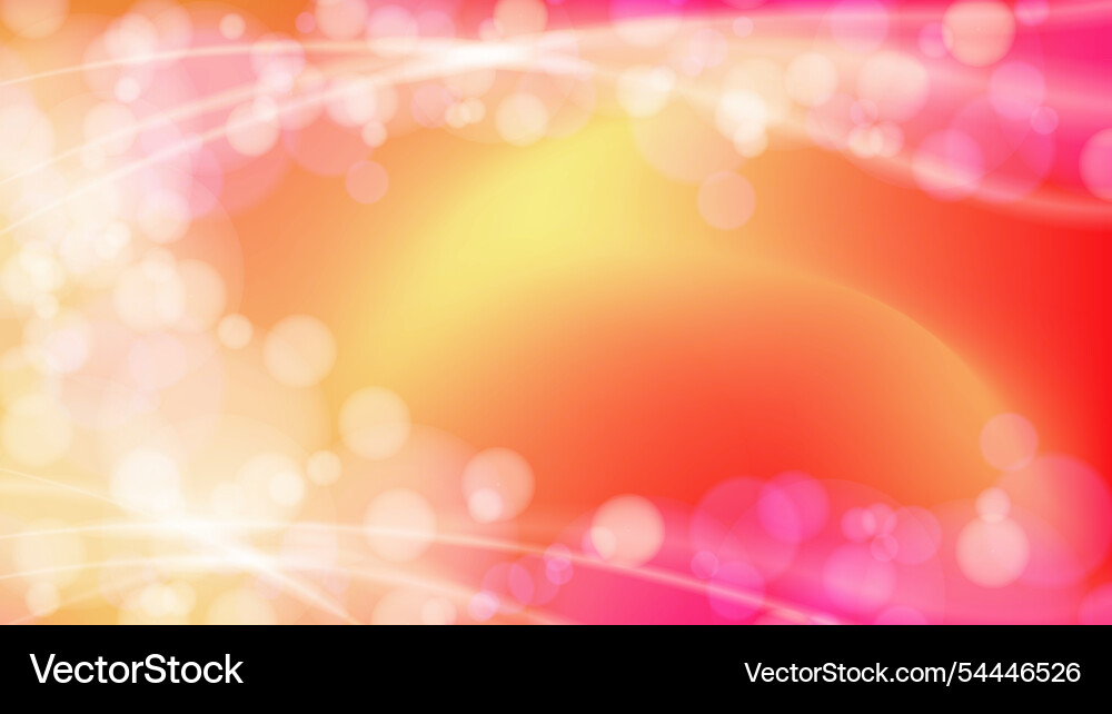 Bokeh on a colorful gradient background vector image