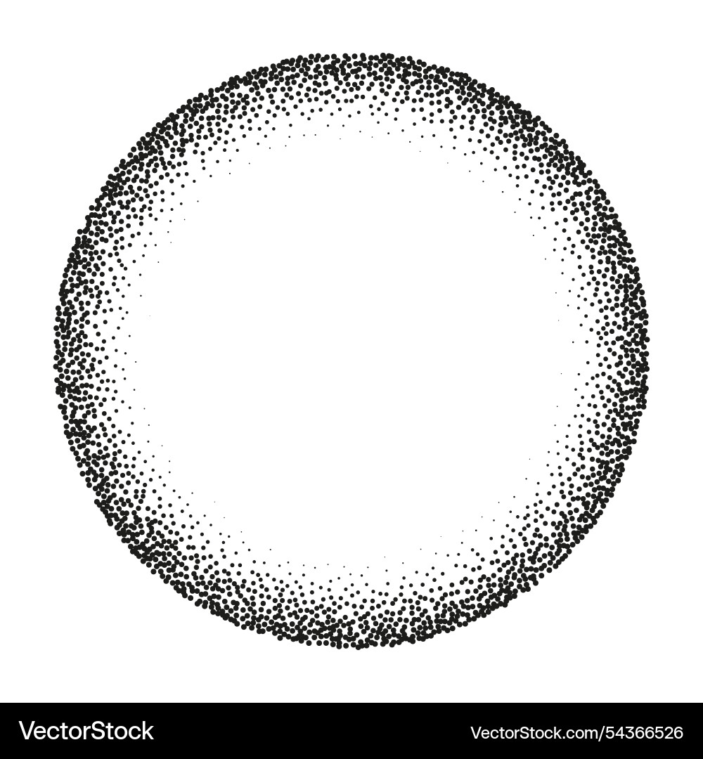 Gradient dot with grain and noise textured sphere Gradient dot with grain and noise textured sphere vector image