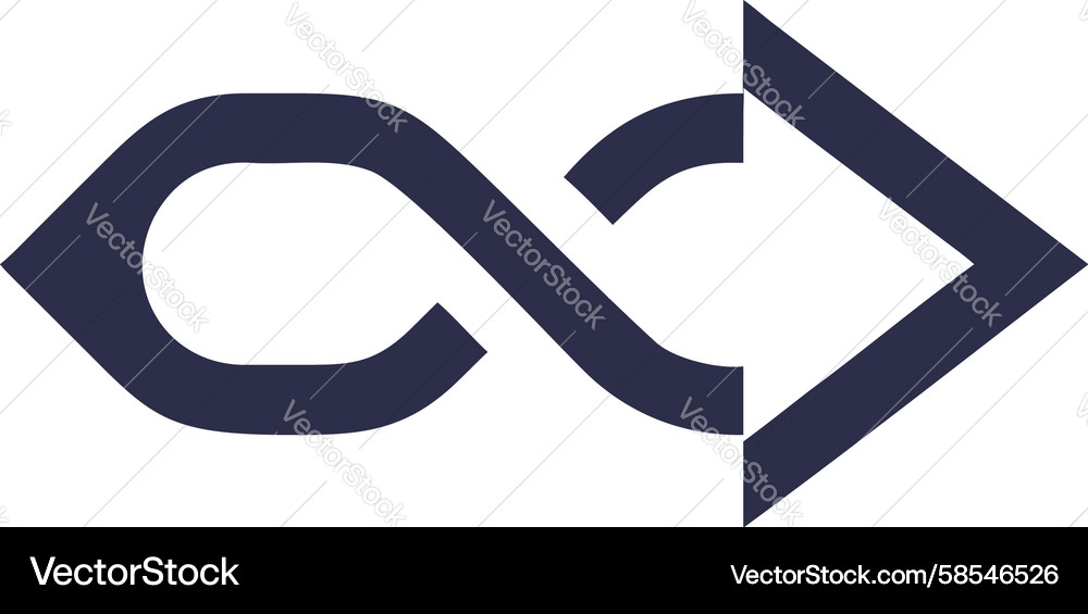 Looping Progress Arrow Icon Vector Image