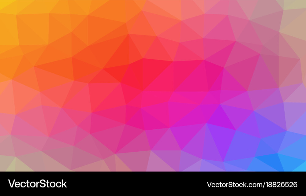 Low poly abstract background with colorful Vector Image