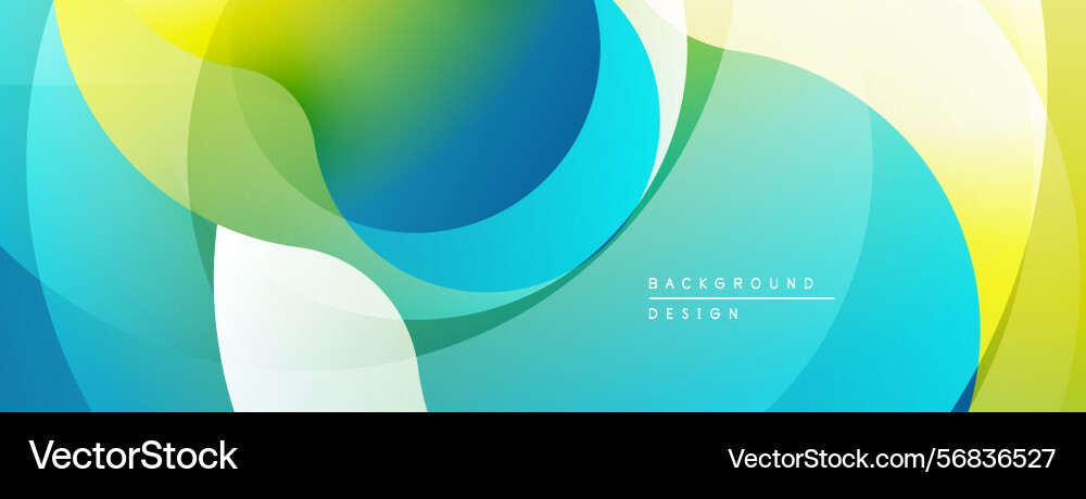 Abstract colorful waves overlapping shapes create Abstract colorful waves overlapping shapes create Vector Image