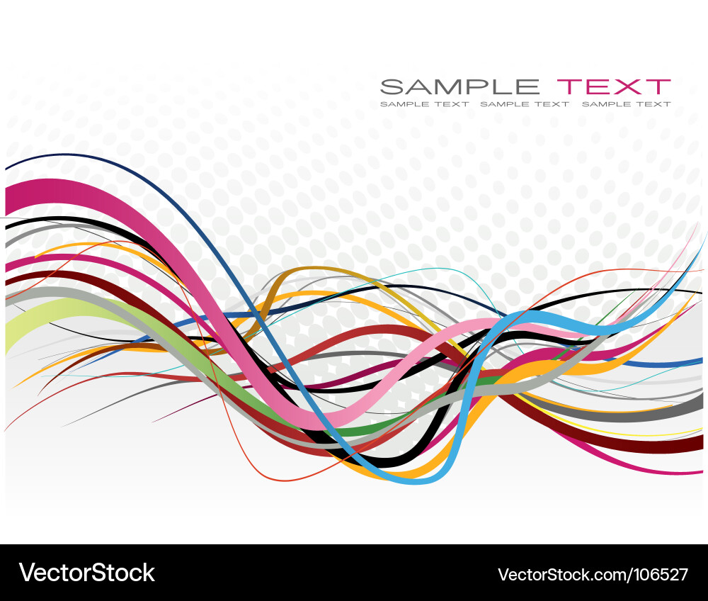 Dynamic Line Flow vector image