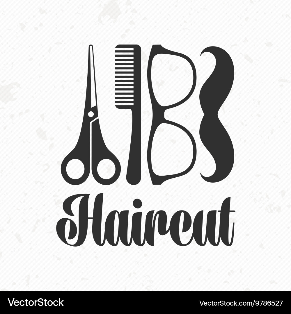 Haircut logo Royalty Free Vector Image VectorStock