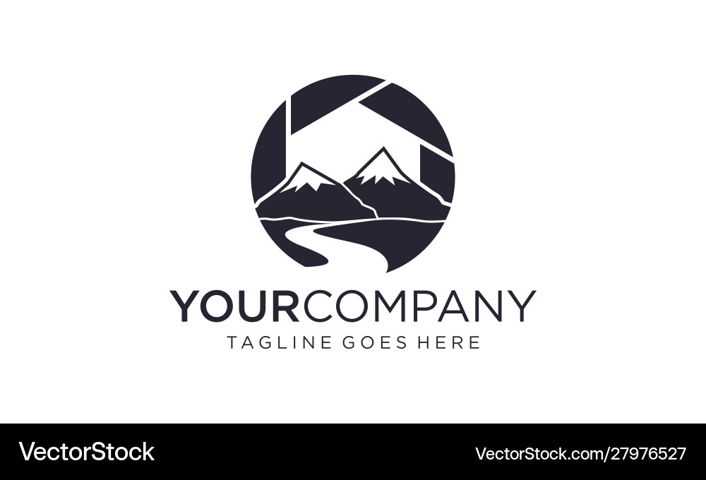 Mountain Landscape Logo Ideas Royalty Free Vector Image