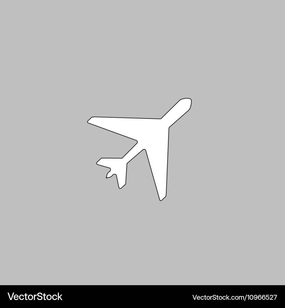 Plane computer symbol Vector Image