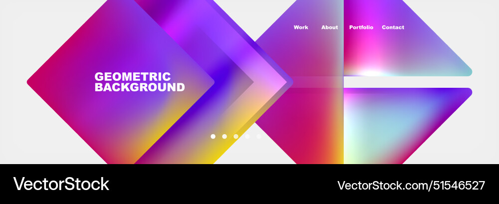 Triangle minimal web site page background design Vector Image
