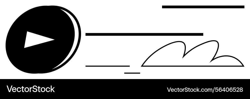 Fast-forward motion concept with play button Fast-forward motion concept with play button vector image