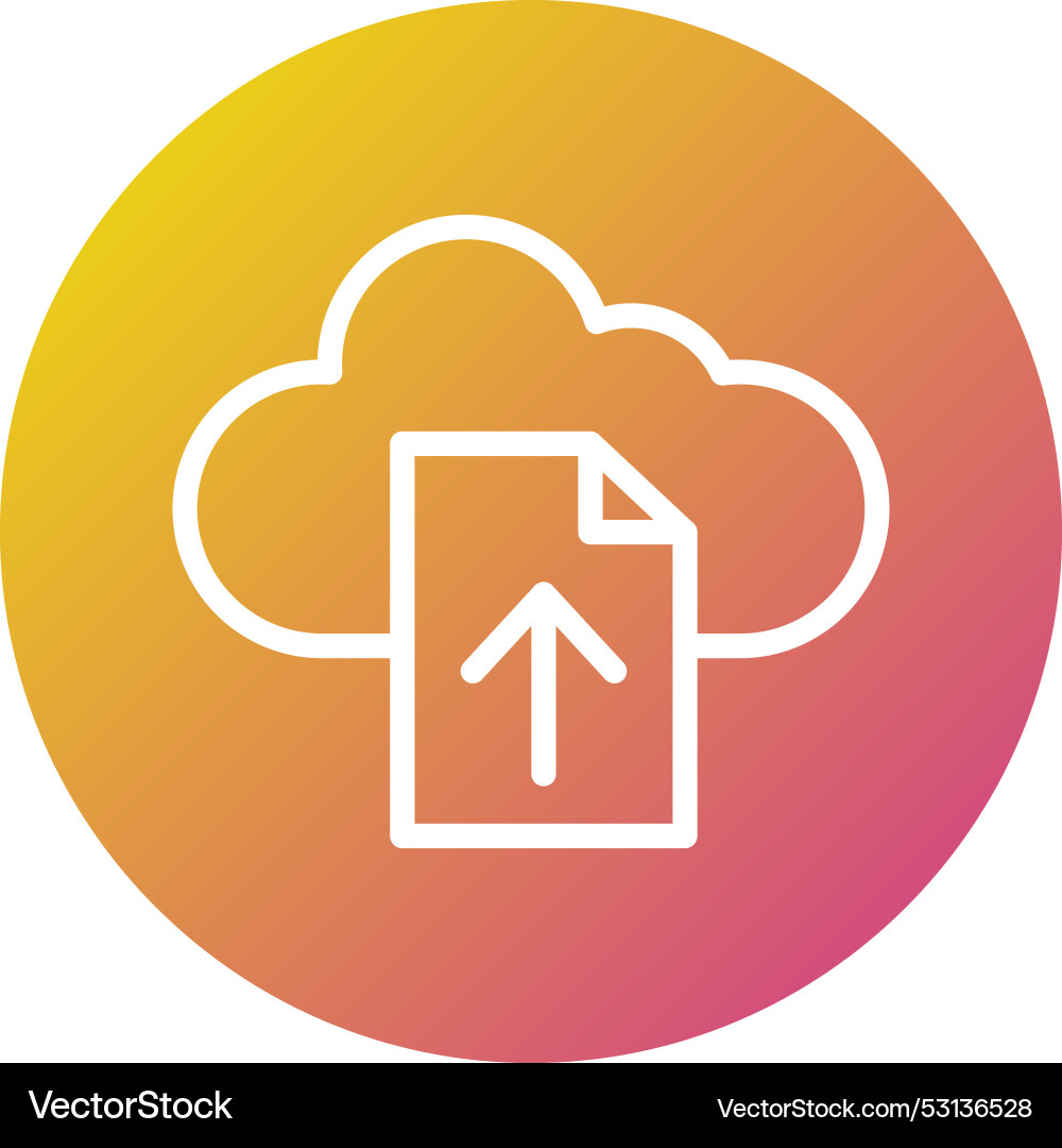 File upload icon design vector image