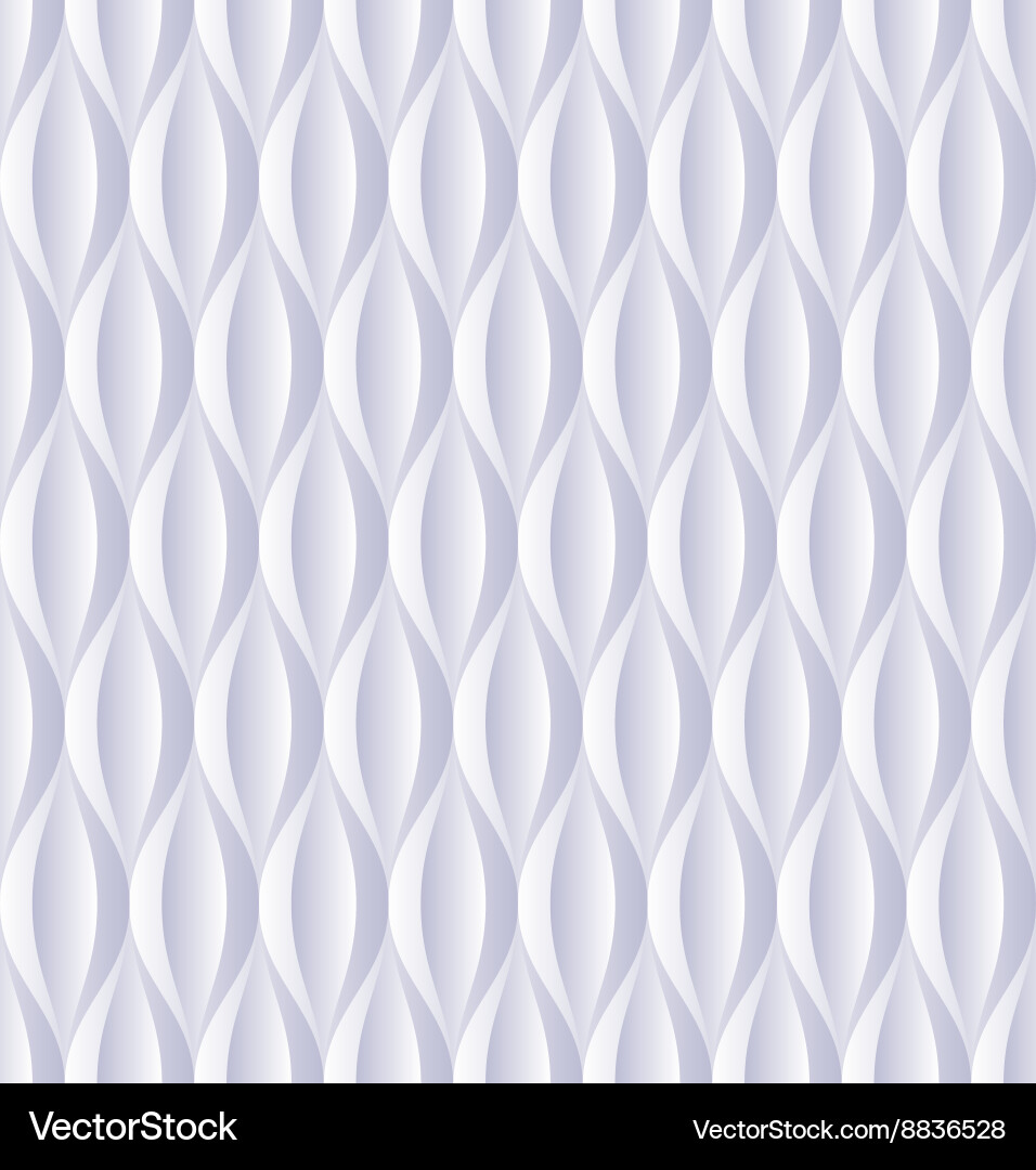 Light Gray Wave Pattern Seamless Texture vector image