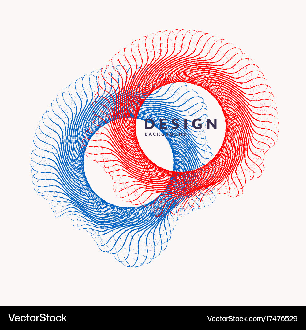Abstract background with dynamic waves vector image