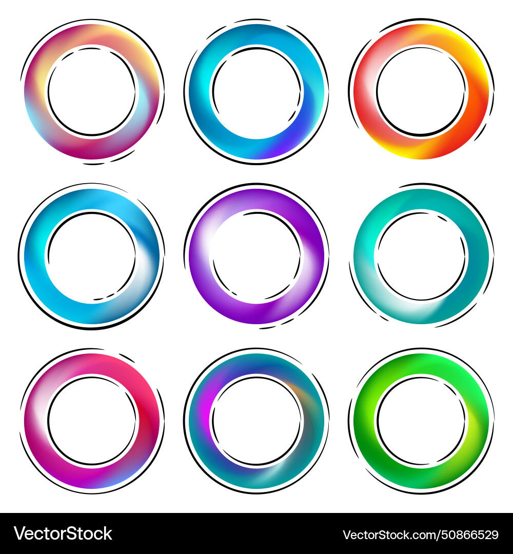 Creative colourful web buttons set on white Creative colourful web buttons set on white vector image