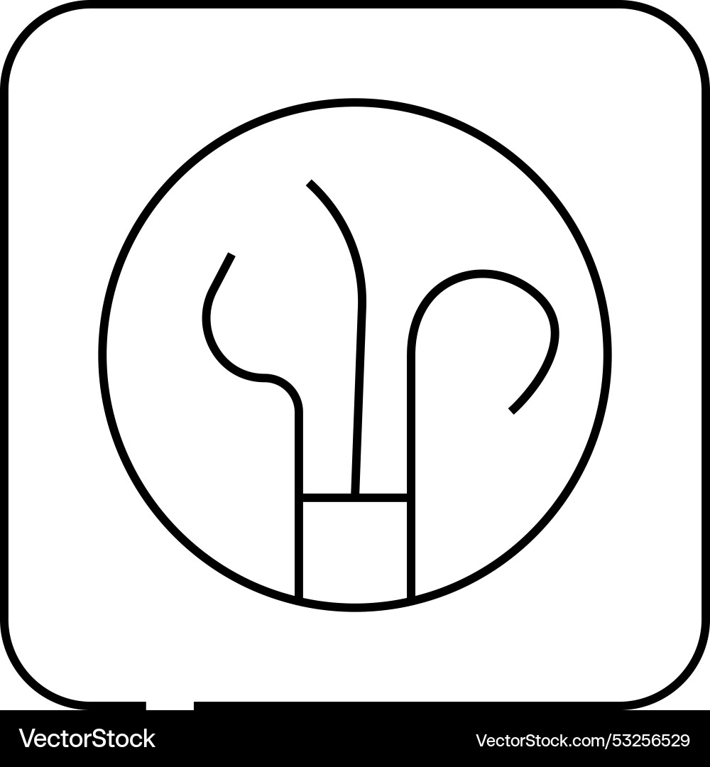 Wire socket line icon Wire socket line icon Vector Image