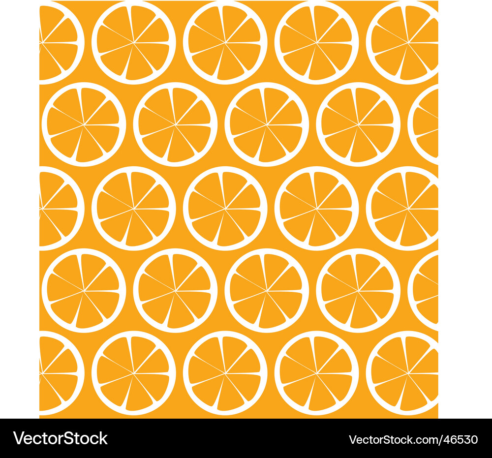 Citrus Slice Pattern Vector Image