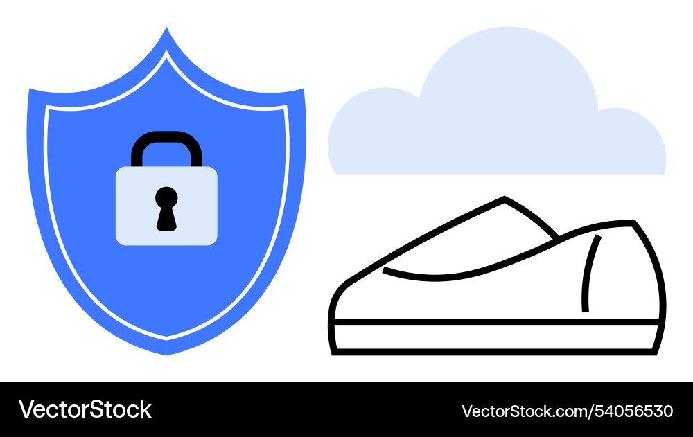 Cybersecurity protection with cloud computing Cybersecurity protection with cloud computing Vector Image