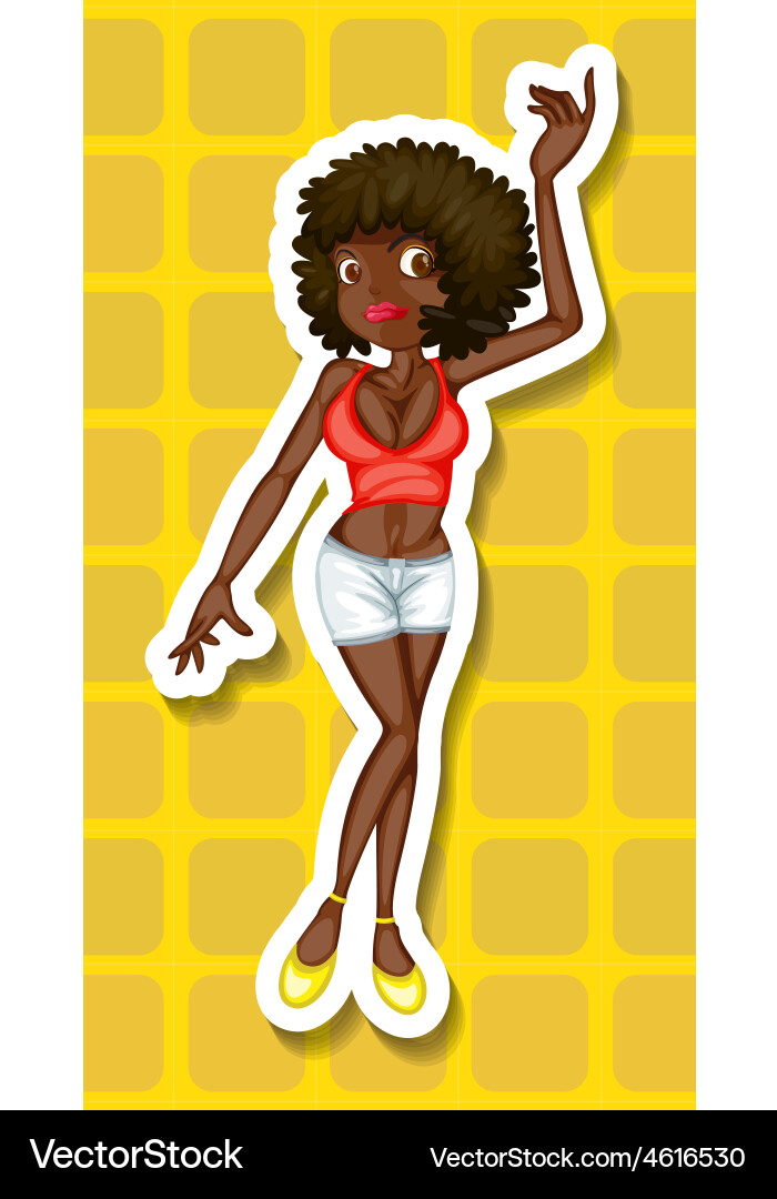 Posing Vector Girl posing Royalty Free Vector Image - VectorStock