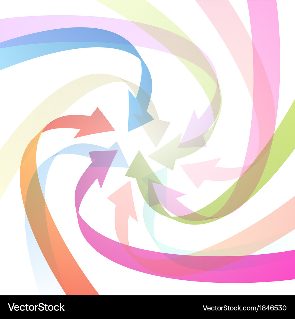 Light abstract colorful arrows background Vector Image