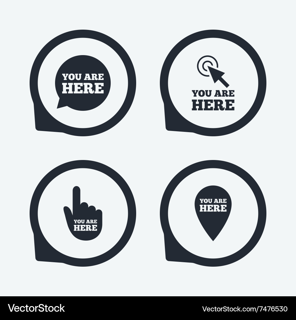 Location Pointer Icons vector image