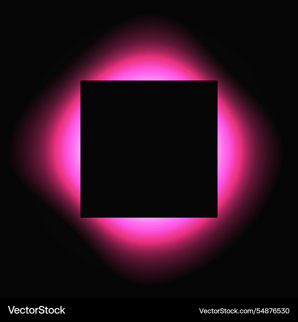 Square illuminate light frame with color gradient Square illuminate light frame with color gradient vector image