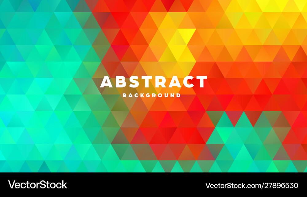 Triangle polygonal abstract background colorful Triangle polygonal abstract background colorful vector image