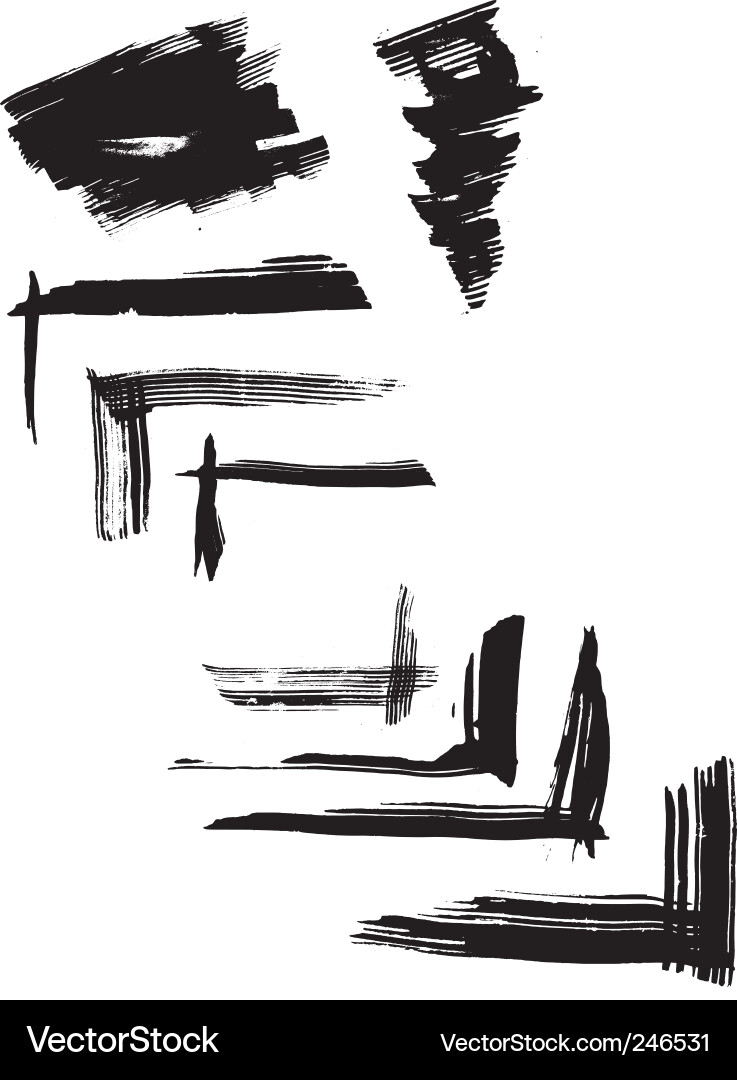 Abstract Blots and Drips Vector Image